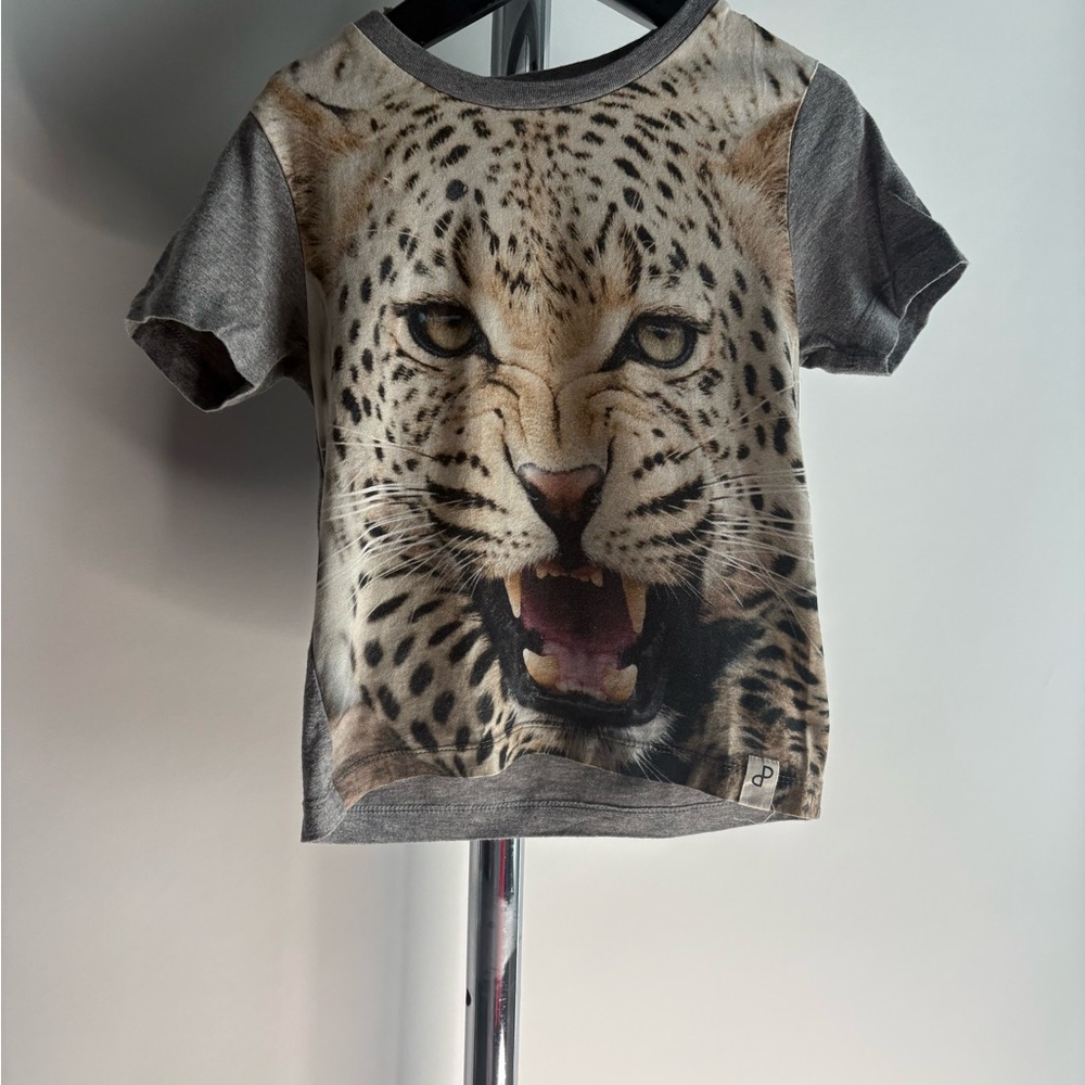Popupshop Kids Leopard Graphic T-Shirt – Size 2–3 Years (098 cm)